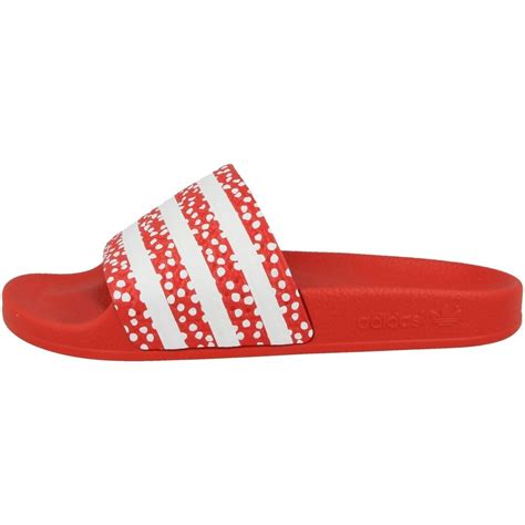 adidas badelatschen in rot mit schrift|adidas badeschuh.